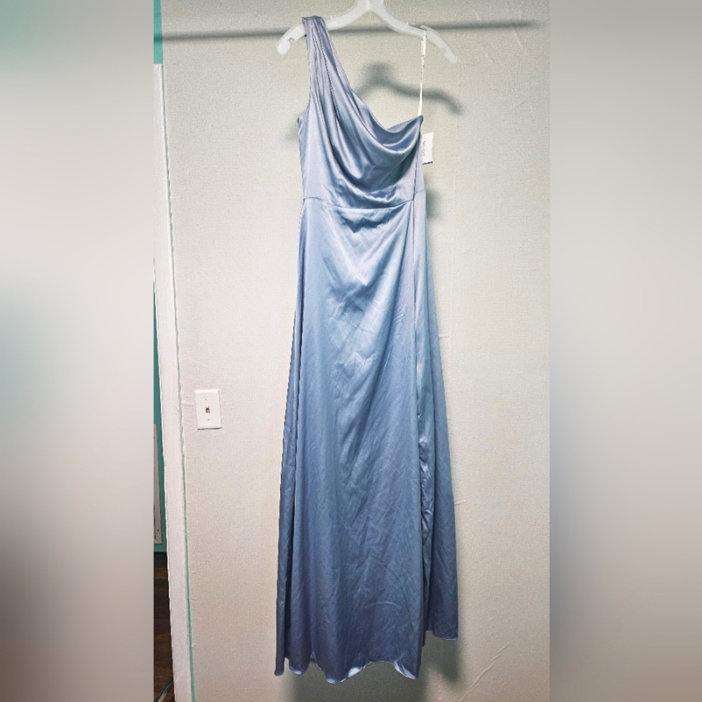 Dusty Blue Bridesmaid/Prom Dress